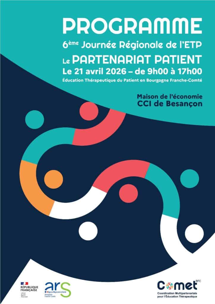 6ème Journée Régionale ETP – Le Partenariat Patient – le 21 avril 2026 à Besançon